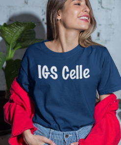 T Shirt IGS Celle Blau Frau 1
