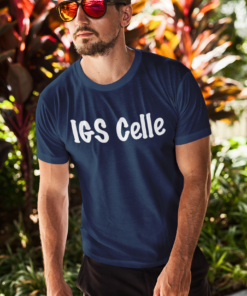 T Shirt IGS Celle Blau Mann